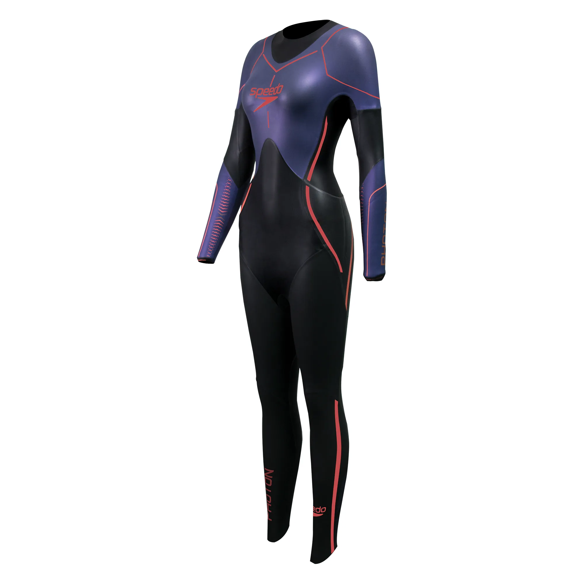 Traje de Neopreno Mujer Speedo Fastskin Photon Fullsuit Negro/Morado