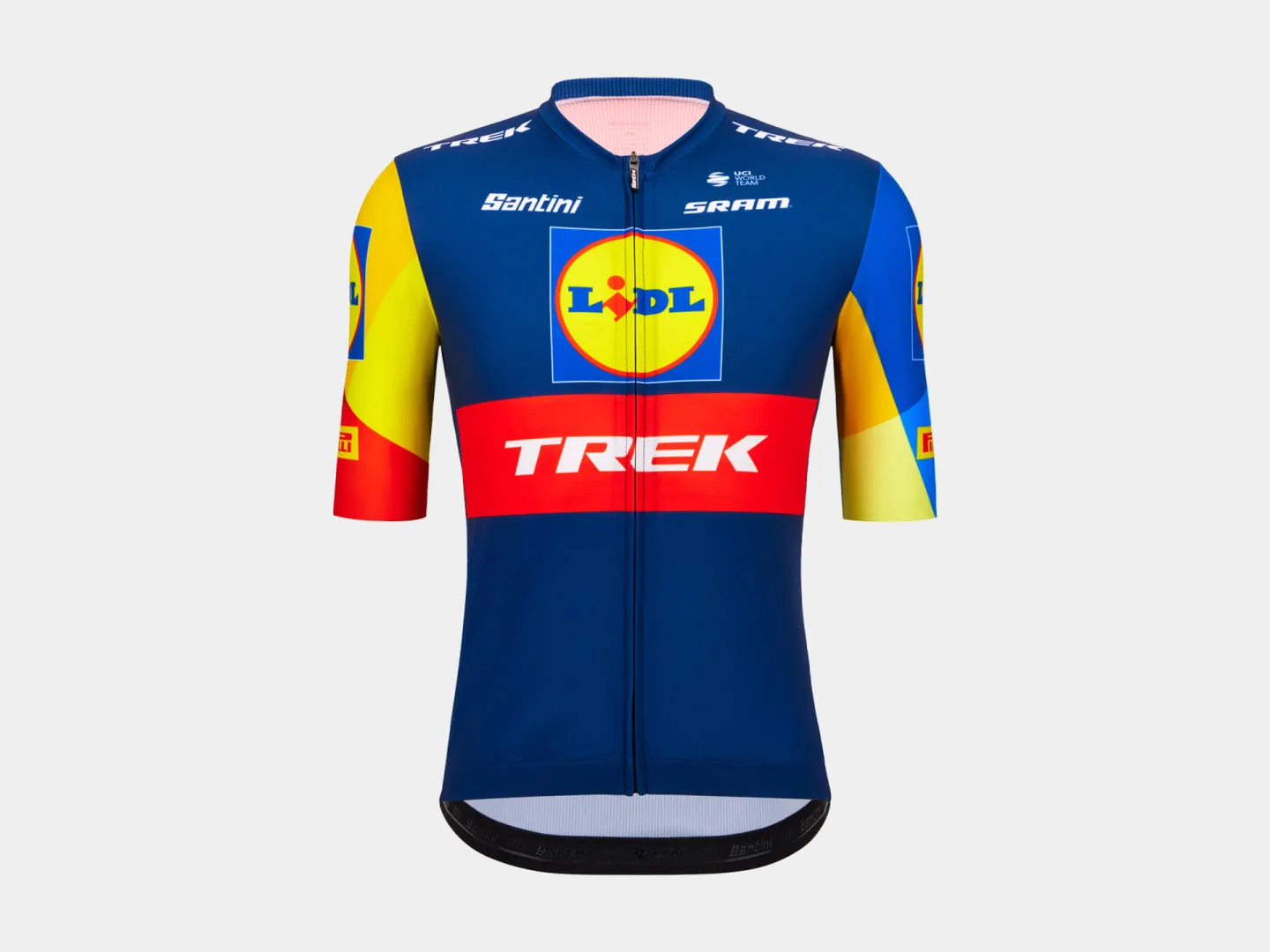 Tricota Ciclismo Hombre Trek Santini Replica Equipo de Carreras Lidl-Trek Multicolor