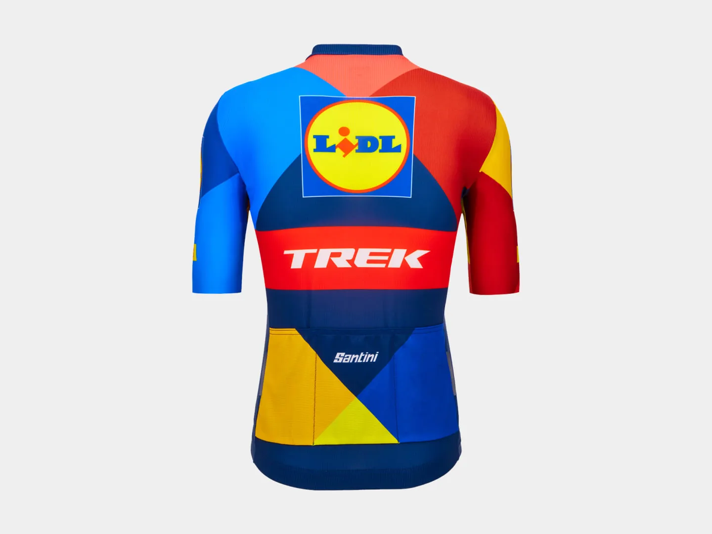 Tricota Ciclismo Hombre Trek Santini Replica Equipo de Carreras Lidl-Trek Multicolor